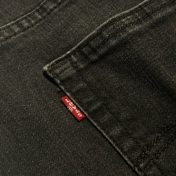 Levis Dark Grey Straight Jeans - Picture 2 of 3